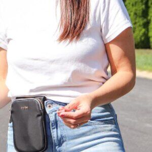 VYBZ Magnetic Pocket Pal w/Zippered Pocket & RFID Blocking Phone Pouch Hip Bag